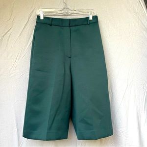 The Frankie Shop Knee-Length Shorts in Emerald. Condition: new